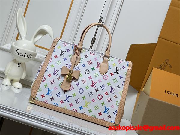 話題 マルチカラーモノグラム LOUIS VUITTON ルイヴィトン コピー トートバッグ 高級感 大容量