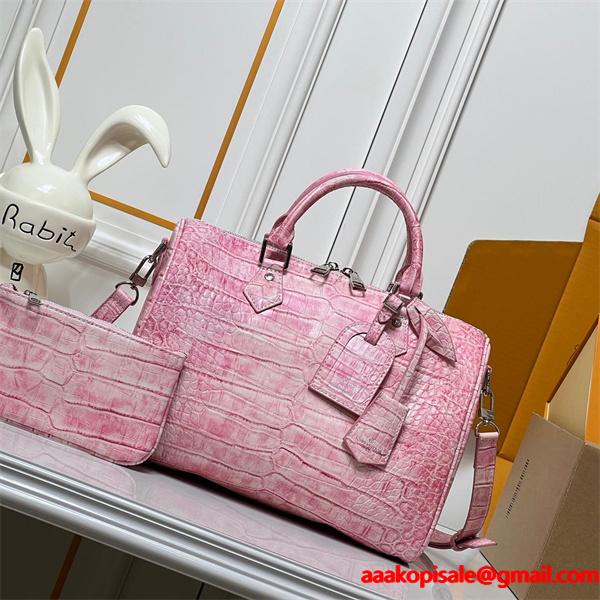 数量限定 クロコ調デザイン LOUIS VUITTON ルイヴィトン コピー ミニボストンバッグ 高級感