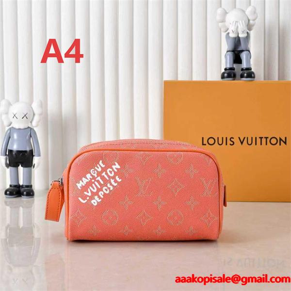 注目カラー モノグラム ポーチ コンパクト 小物収納 LOUIS VUITTON ルイヴィトン コピー