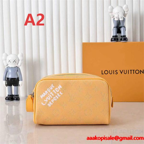 注目カラー モノグラム ポーチ コンパクト 小物収納 LOUIS VUITTON ルイヴィトン コピー