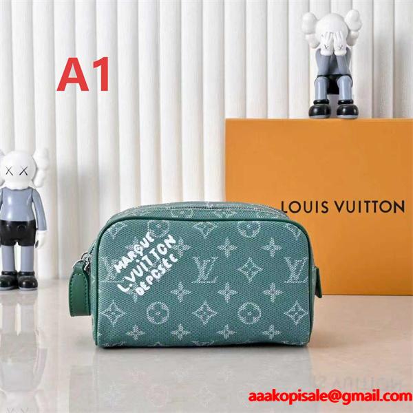 注目カラー モノグラム ポーチ コンパクト 小物収納 LOUIS VUITTON ルイヴィトン コピー
