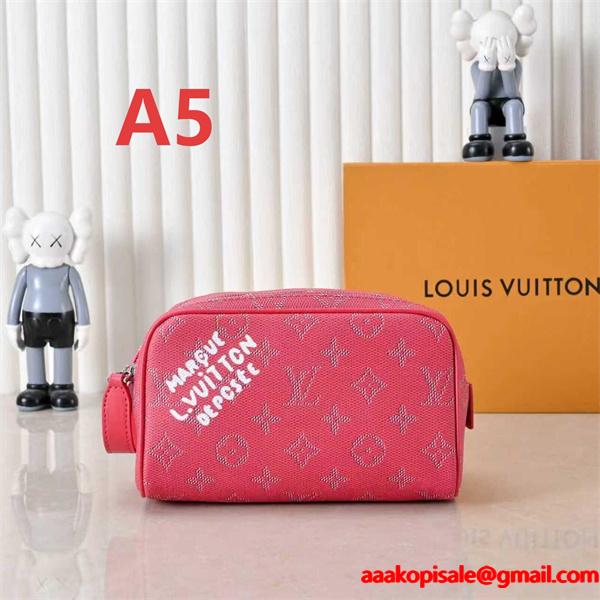 注目カラー モノグラム ポーチ コンパクト 小物収納 LOUIS VUITTON ルイヴィトン コピー