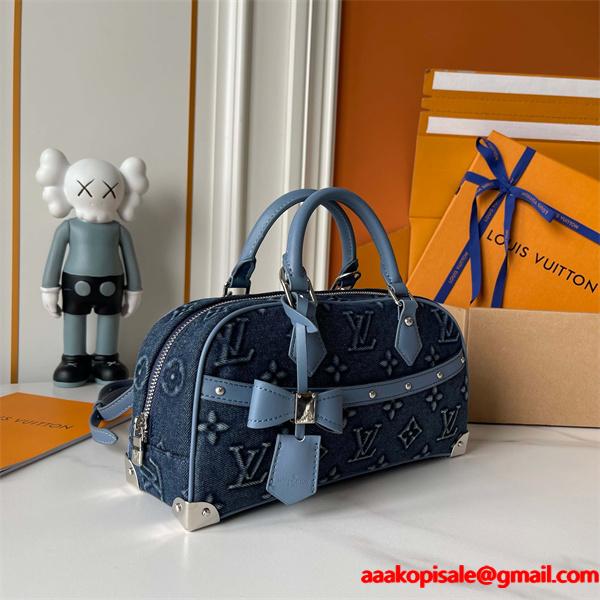 LOUIS VUITTON ルイヴィトン コピー トレンド素材 デニム ハンドバッグ 上品カジュアル