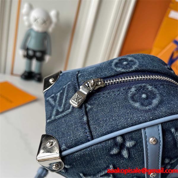 LOUIS VUITTON ルイヴィトン コピー トレンド素材 デニム ハンドバッグ 上品カジュアル