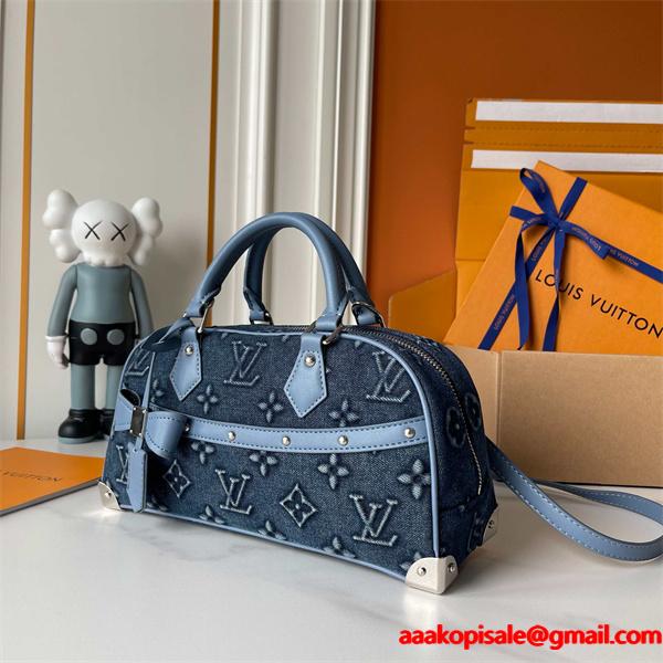 LOUIS VUITTON ルイヴィトン コピー トレンド素材 デニム ハンドバッグ 上品カジュアル
