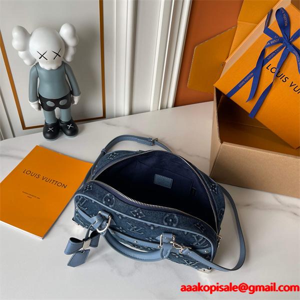 LOUIS VUITTON ルイヴィトン コピー トレンド素材 デニム ハンドバッグ 上品カジュアル