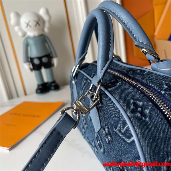 LOUIS VUITTON ルイヴィトン コピー トレンド素材 デニム ハンドバッグ 上品カジュアル