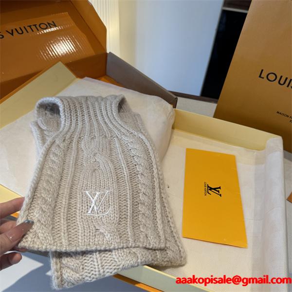 定番デザイン ニット マフラー シンプル 冬コーデ LOUIS VUITTON ルイヴィトン コピー