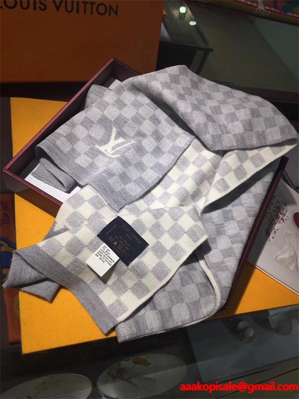 定番チェック柄 マフラー シンプル 防寒アイテム LOUIS VUITTON ルイヴィトン コピー