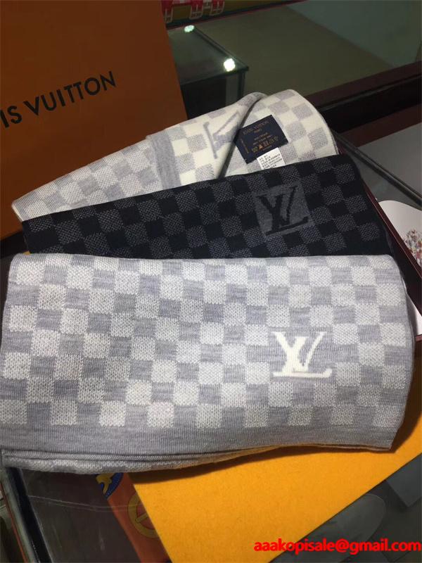 定番チェック柄 マフラー シンプル 防寒アイテム LOUIS VUITTON ルイヴィトン コピー