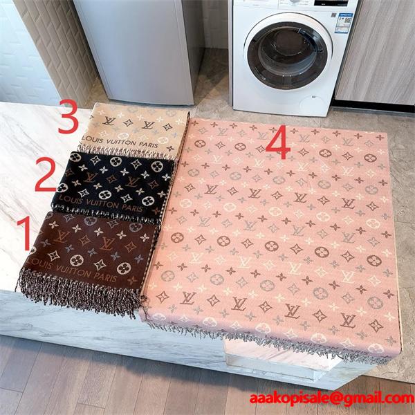 LOUIS VUITTON ルイヴィトン コピー 上品デザイン リバーシブル風 マフラー 大人スタイル