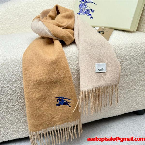 BURBERRY バーバリー コピー 上質素材 マフラー ベージュ 温かさ カジュアル