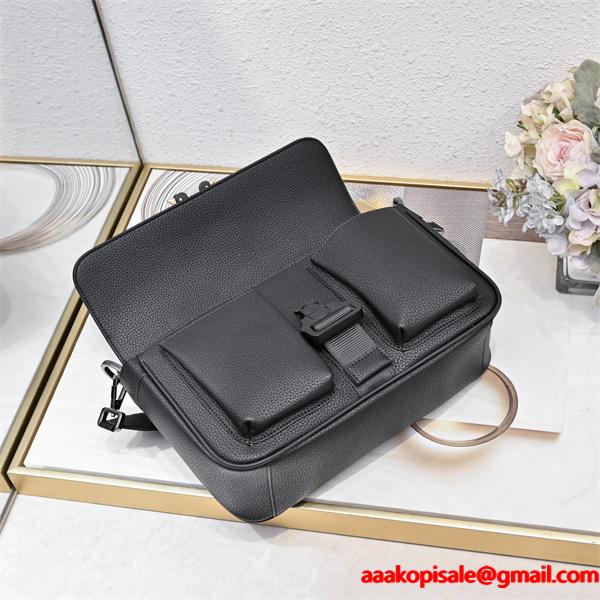  高級感漂う ブラック ショルダーバッグ シンプル DIOR ディオール コピー