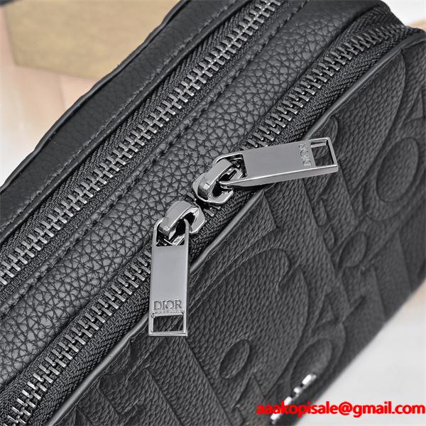 DIOR ディオール コピー コンパクト設計 ミニショルダーバッグ エンボス 軽量