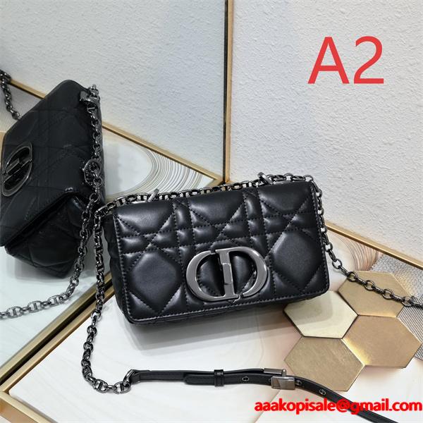 人気 キルティング ショルダーバッグ ブラック 定番 DIOR ディオール コピー