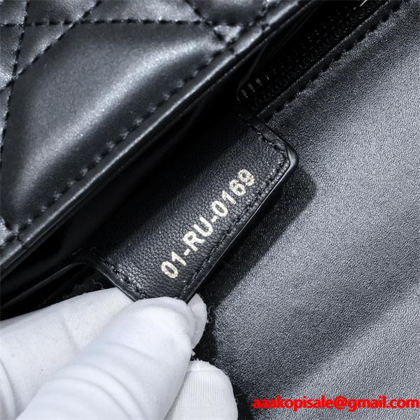 人気 キルティング ショルダーバッグ ブラック 定番 DIOR ディオール コピー