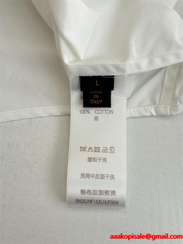 LOUIS VUITTON　SS26 春夏 1854刺繍ロゴ長袖シャツルイヴィトンシャツコピートレンド新作