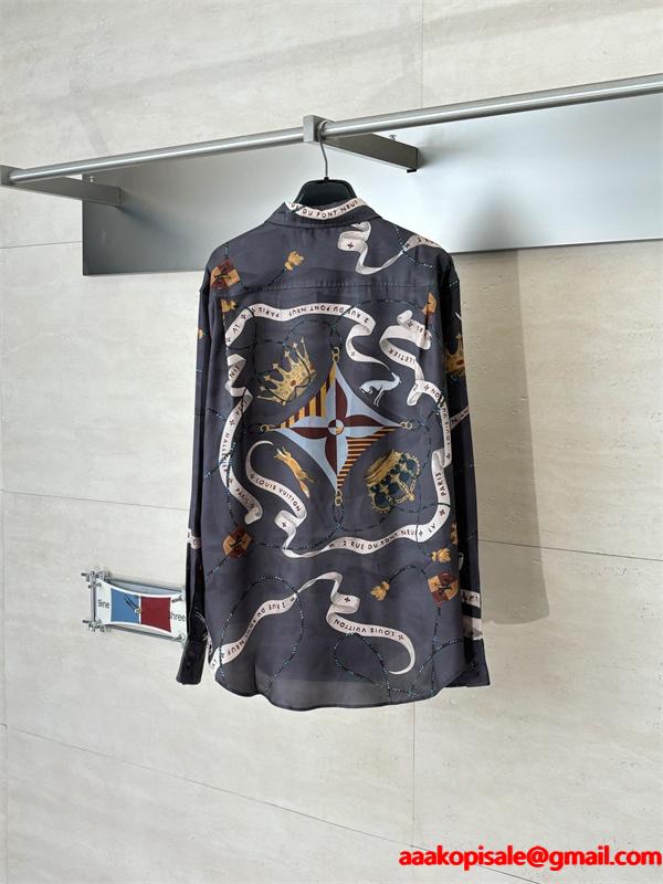 LV SS26 春夏 ルイヴィトンシャツスーパーコピーＮ級品メンズファッションお洒落コーディネート 