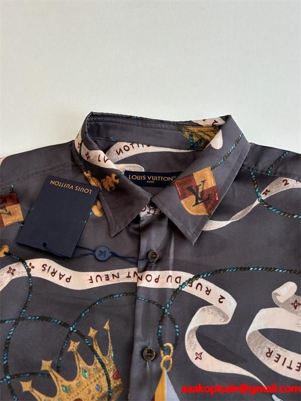 LV SS26 春夏 ルイヴィトンシャツスーパーコピーＮ級品メンズファッションお洒落コーディネート 