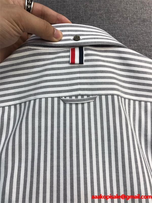 人气TOP❤THOM BROWNE トムブラウン長袖シャツコピー26SS  トレンドおしゃれ通勤上質アイテム