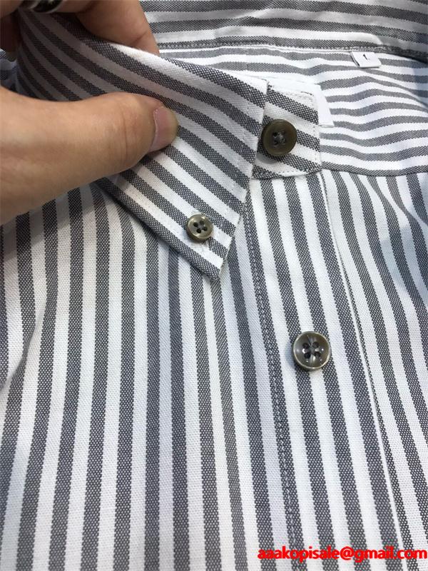 人气TOP❤THOM BROWNE トムブラウン長袖シャツコピー26SS  トレンドおしゃれ通勤上質アイテム