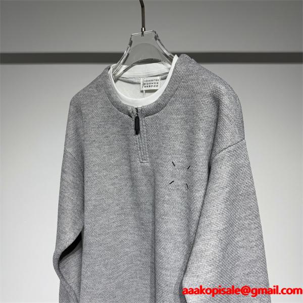 人気No1❤マルタン・マルジェラコピースポーツウェア風 半ジップパーカープルオーバータイプMartin Margiela限定発売！