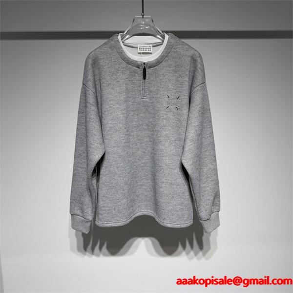 人気No1❤マルタン・マルジェラコピースポーツウェア風 半ジップパーカープルオーバータイプMartin Margiela限定発売！