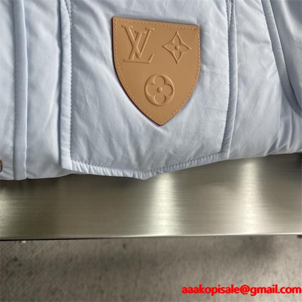 LV Stripe ☆リバーシブル☆ルイヴィトンシャツジャケット コピー軽量なパッド入りコットン快適な着心地