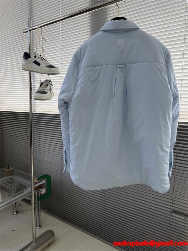 LV Stripe ☆リバーシブル☆ルイヴィトンシャツジャケット コピー軽量なパッド入りコットン快適な着心地