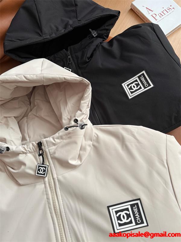 男女兼用2026☆シャネル綿入れジャケットコピー通販☆防寒着好評品人気２色
