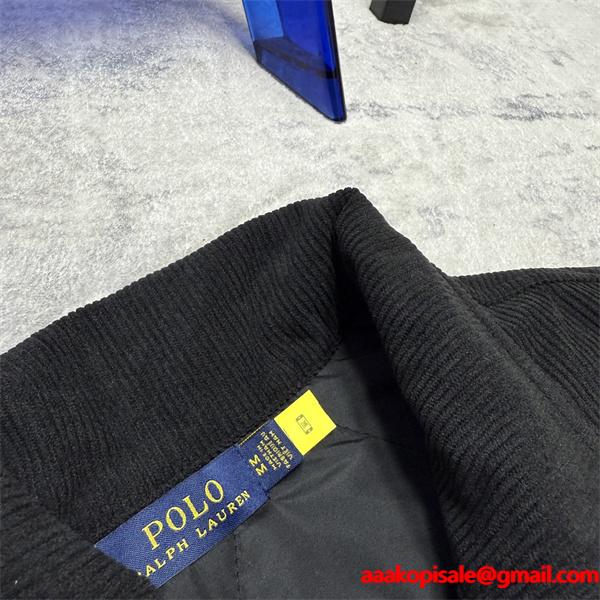 Polo Ralph Lauren ポロ ラルフローレン コピー 2026新作 ストリート 刺繍 ブラック ジップアップ ブルゾン 