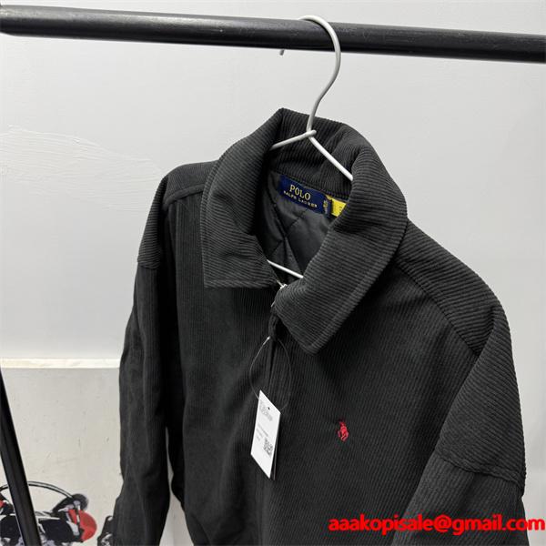 Polo Ralph Lauren ポロ ラルフローレン コピー 2026新作 ストリート 刺繍 ブラック ジップアップ ブルゾン 