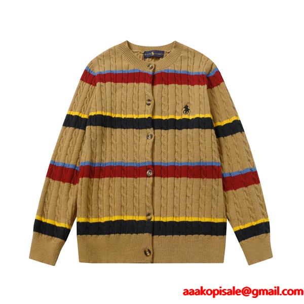 数量限定 マルチボーダー Polo Ralph Lauren ポロ ラルフローレン コピー カーディガン 主役級 希少