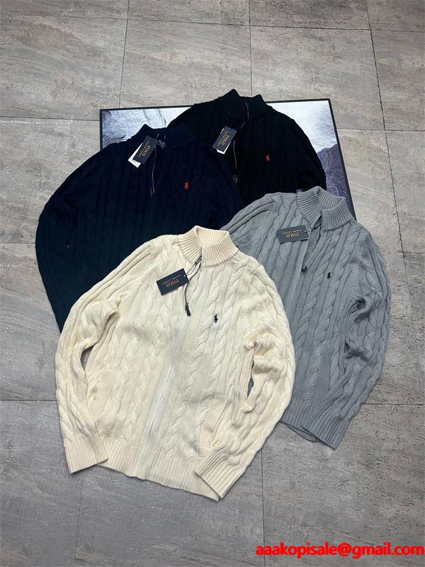 温かさ重視 本格派デザイン ニット Polo Ralph Lauren ポロ ラルフローレン コピー 冬仕様モデル