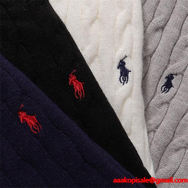  防寒重視 クラシック Polo Ralph Lauren ポロ ラルフローレン コピー ケーブル編み ニット 冬映え