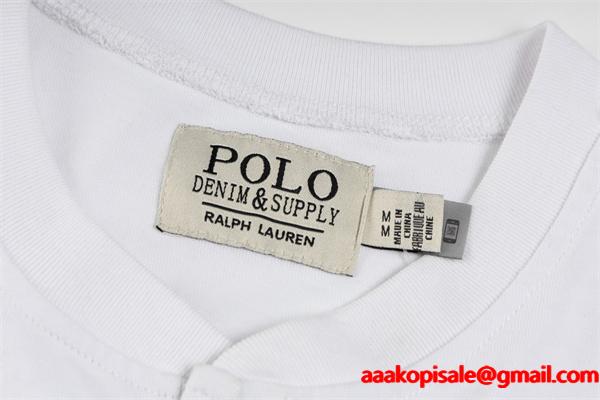 Polo Ralph Lauren ポロ ラルフローレン コピー 入手困難 プレミアム ヘンリーネック ロングTシャツ 大人リラックス