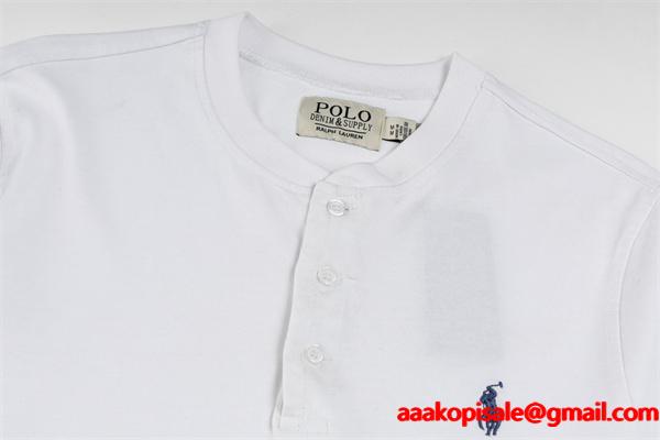 Polo Ralph Lauren ポロ ラルフローレン コピー 入手困難 プレミアム ヘンリーネック ロングTシャツ 大人リラックス