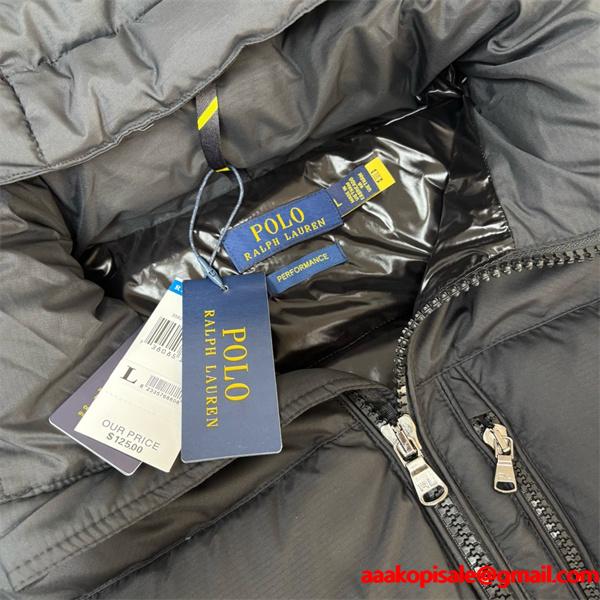 本格防寒モデル フード付き ダウンジャケット メンズ 冬用アウター Polo Ralph Lauren ポロ ラルフローレン コピー