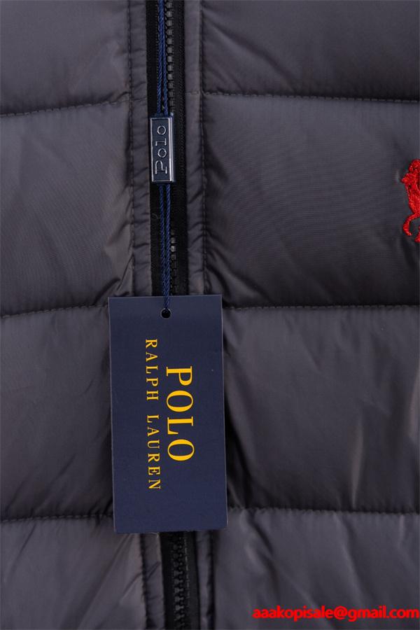 機能性重視 スタンドカラー Polo Ralph Lauren ポロ ラルフローレン コピー ダウンベスト メンズ 防風仕様 軽やか