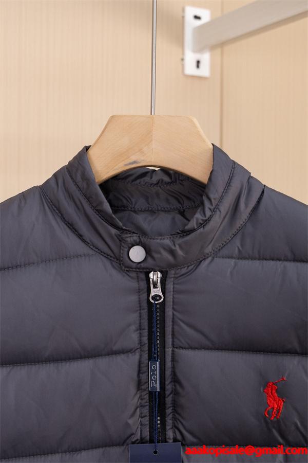 機能性重視 スタンドカラー Polo Ralph Lauren ポロ ラルフローレン コピー ダウンベスト メンズ 防風仕様 軽やか
