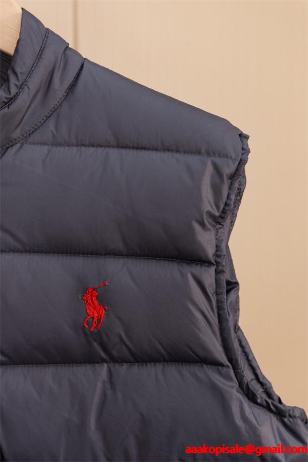 機能性重視 スタンドカラー Polo Ralph Lauren ポロ ラルフローレン コピー ダウンベスト メンズ 防風仕様 軽やか
