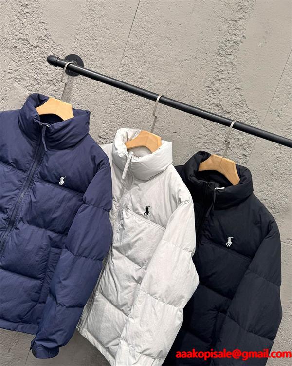 ショートダウン メンズ 中綿 ジャケット 防寒 軽量 秋冬  Polo Ralph Lauren ポロ ラルフローレン コピー
