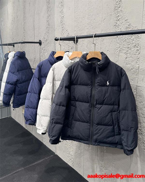 ショートダウン メンズ 中綿 ジャケット 防寒 軽量 秋冬  Polo Ralph Lauren ポロ ラルフローレン コピー