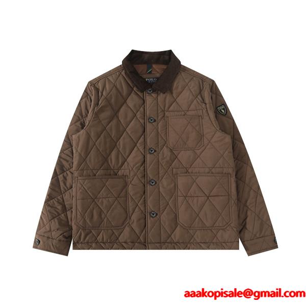 中綿ジャケット 防寒 秋冬 Polo Ralph Lauren ポロ ラルフローレン コピー ボタン留め カジュアル