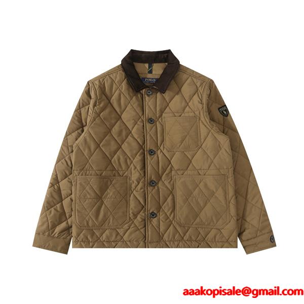 中綿ジャケット 防寒 秋冬 Polo Ralph Lauren ポロ ラルフローレン コピー ボタン留め カジュアル