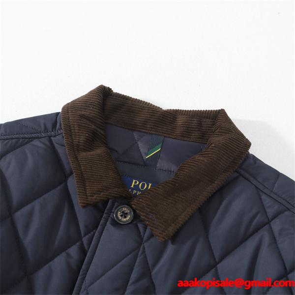 中綿ジャケット 防寒 秋冬 Polo Ralph Lauren ポロ ラルフローレン コピー ボタン留め カジュアル