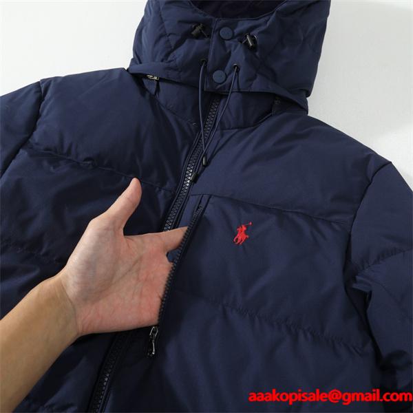 Polo Ralph Lauren ポロ ラルフローレン コピー ダウンジャケット防寒 冬 アウター フード付き カジュアル  