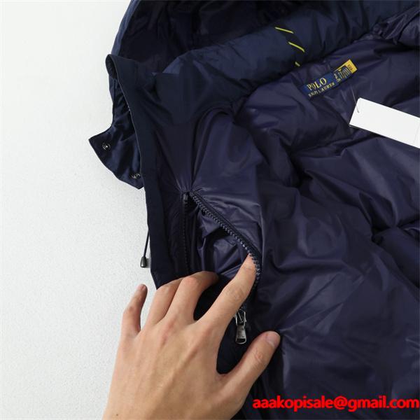 Polo Ralph Lauren ポロ ラルフローレン コピー ダウンジャケット防寒 冬 アウター フード付き カジュアル  