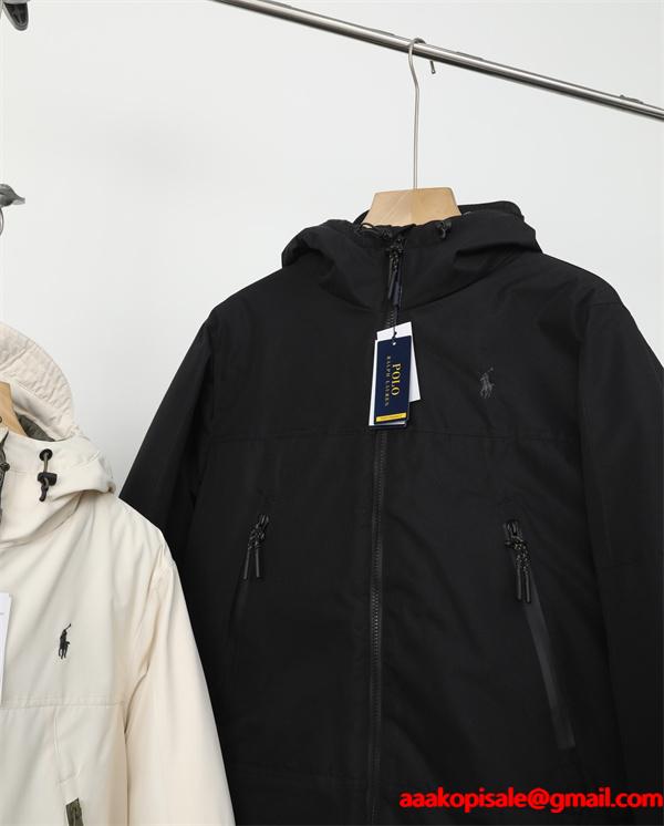  中綿ジャケット フード付き 防寒 ジップアップ 新作  Polo Ralph Lauren ポロ ラルフローレン コピー