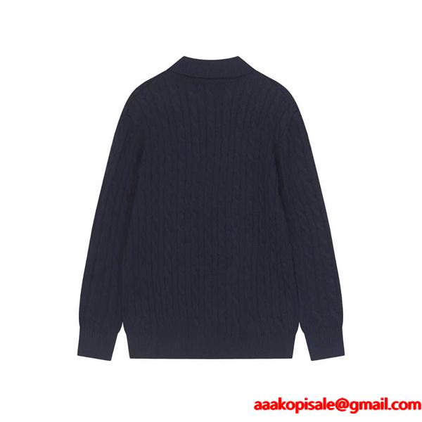 Polo Ralph Lauren ポロ ラルフローレン コピー ニット ポロシャツ メンズ 長袖 セーター 秋冬 シンプル